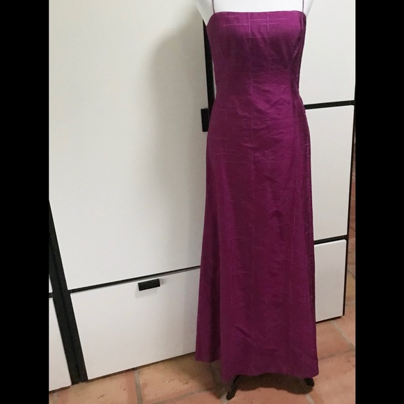 Gorgeous raw silk purple long dress! Lovely! NWT